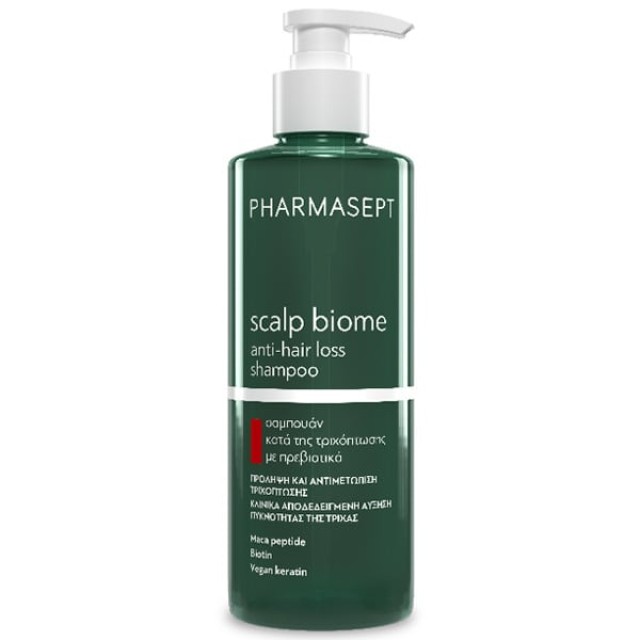 Pharmasept Scalp Biome Anti-Hair Loss Shampoo Σαμπουάν κατά της Τριχόπτωσης με Πρεβιοτικά 400ml