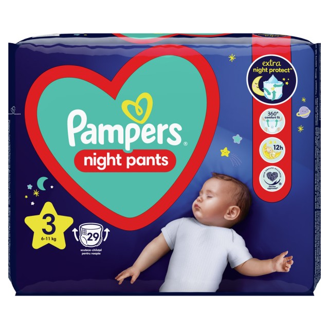 Pampers Night Pants No3 Maxi (6-11kg) 29τμχ