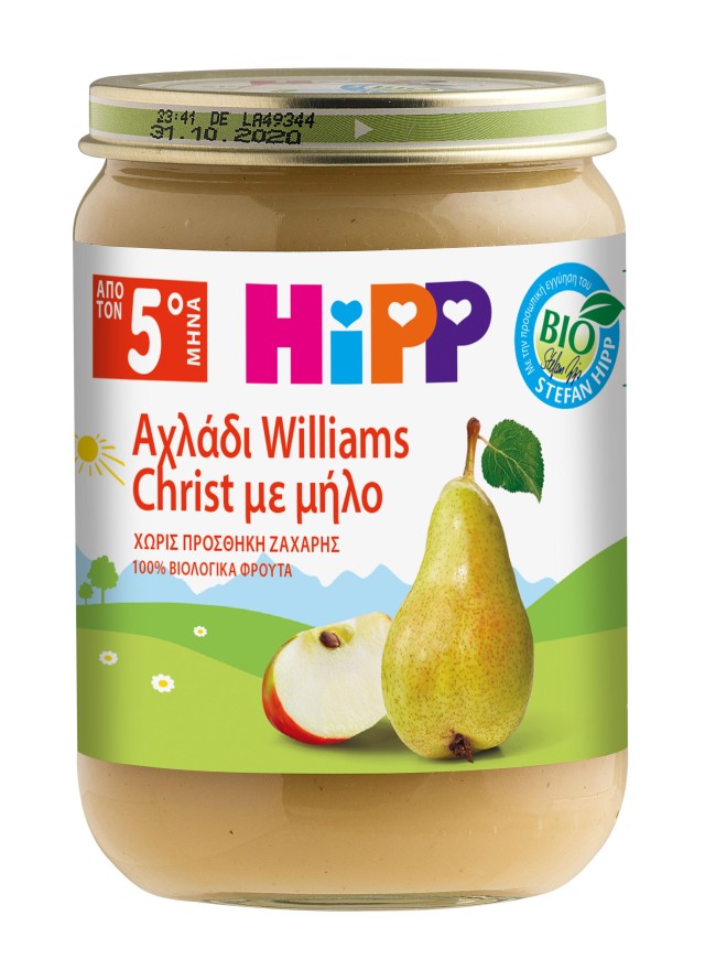 Ηιpp Βιολογική Φρουτόκρεμα Αχλάδι Williams Christ 190g.