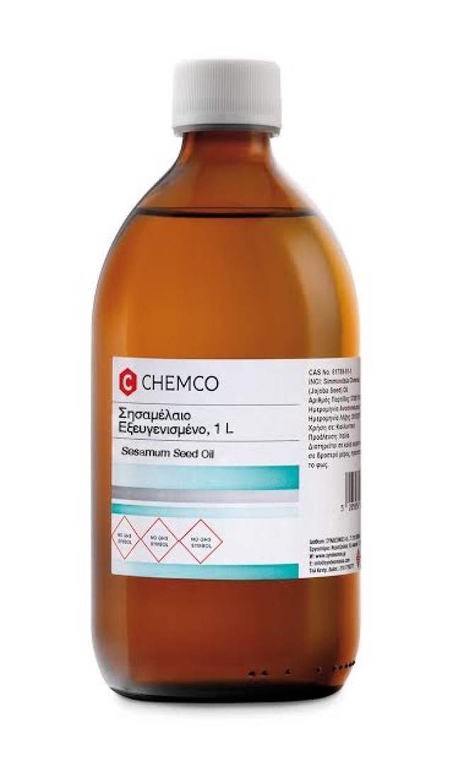 Chemco Sesamum Seed Oil Σησαμέλαιο Εξευγενισμένο, 1 L