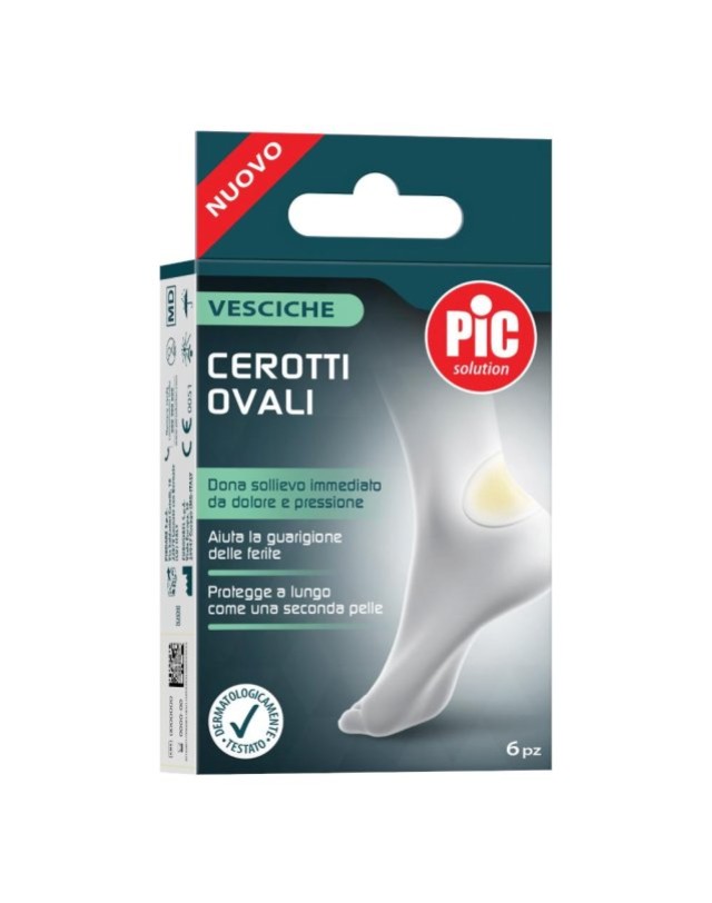 Pic Solution Cerotti Ovali Επιθέματα για Φουσκάλες Οβάλ, 6τεμ
