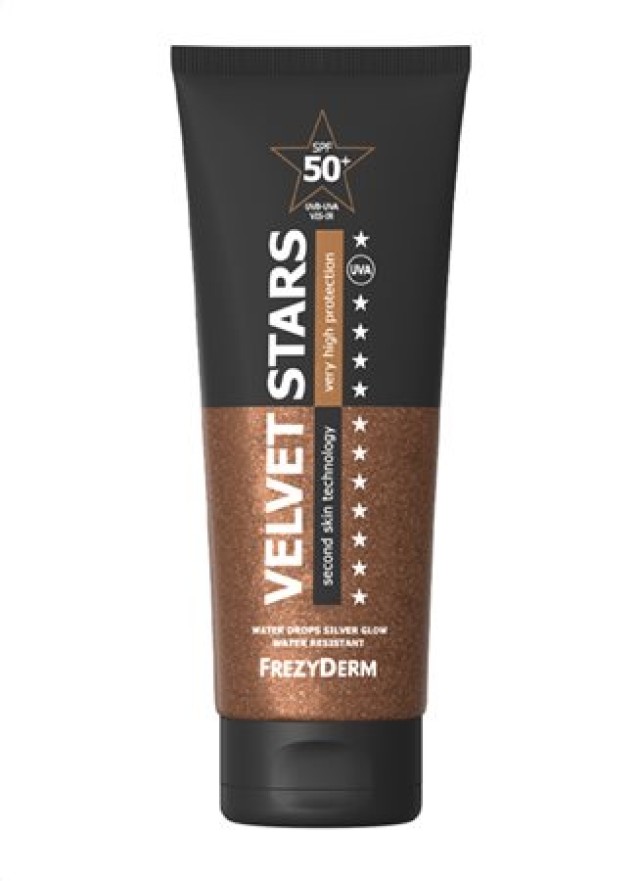 VELVET STARS SUN SCREEN SPF 50+ - Αντηλιακό βελούδινης υφής με λάμψη