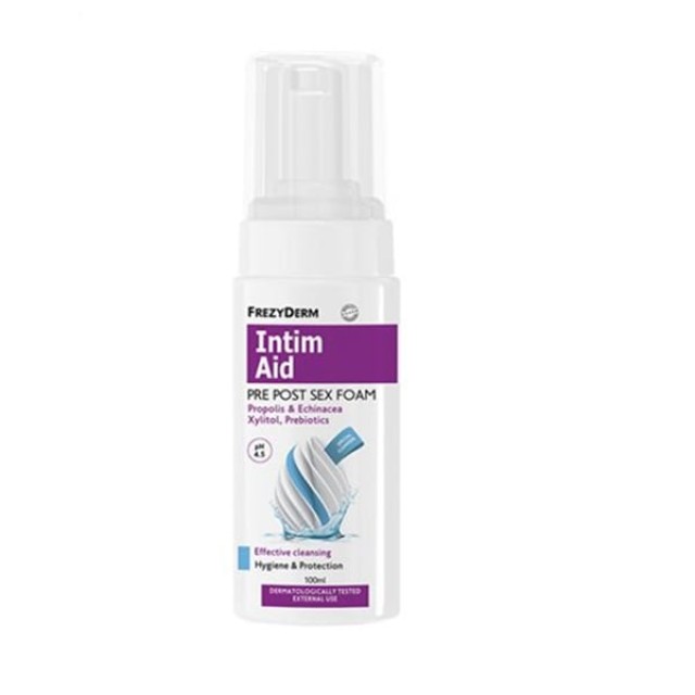 Frezyderm Intim Aid Pre Post Sex Foam Αφρός Καθαρισμού για Ευαίσθητη Περιοχή pH PH 4.5 100ml