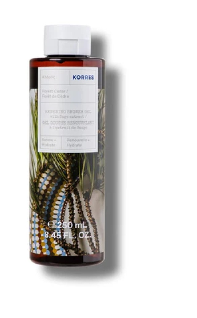 Korres Renewing Shower Gel Forest Cedar Αφρόλουτρο Κέδρος 250ml