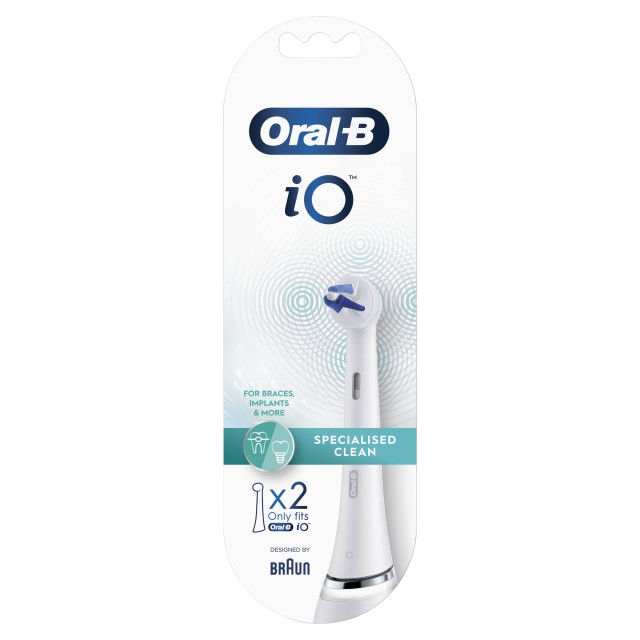 Oral B iO Specialised Clean Ανταλλακτικές Κεφαλές Για Ηλεκτρική Οδοντόβουρτσα 2τμχ