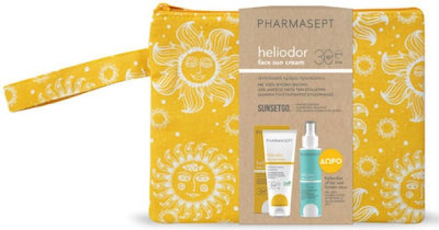 Pharmasept Promo Heliodor Face Sun Cream Spf30 Αντιηλιακή Κρέμα Προσώπου 50ml & Δώρο After Sun Lotion 100ml & Νεσεσέρ 1τμχ
