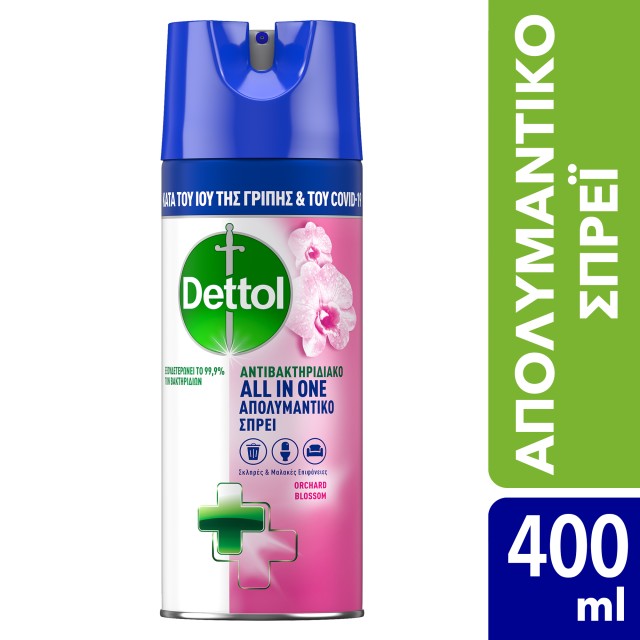 Dettol Απολυμαντικό Σπρέι All In One Orchard Blossom 400ml