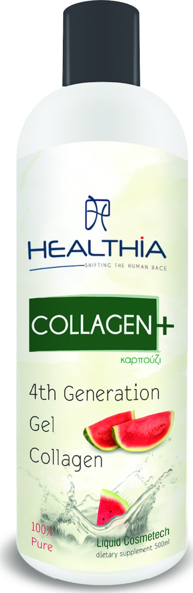 Healthia Collagen Plus 10000mg Υγρό Πόσιμο Κολλαγόνο με Γεύση Καρπούζι 500ml