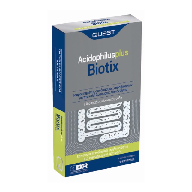Quest Acidophilus Plus Biotix, 30caps