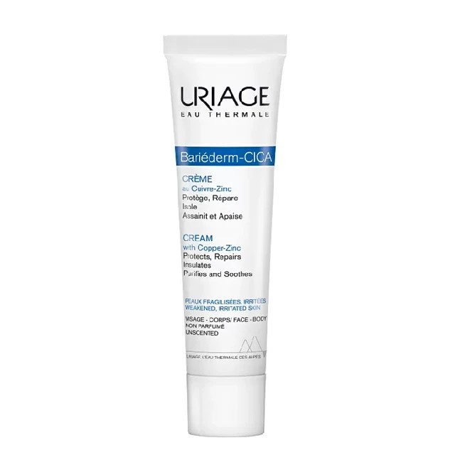Uriage Bariederm Cica-Creme Reparatrice Cu-Zn Επανορθωτική Κρέμα για Όλη την Οικογένεια, για Πρόσωπο & Σώμα, 40ml