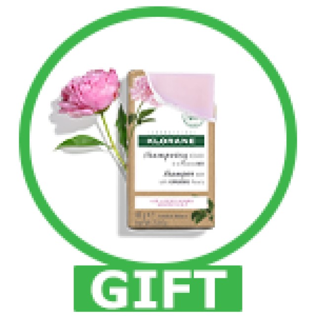 Klorane Shampoo Bar Peony Στέρεο Σαμπουάν με Παιώνια, 80g (προϊόν προσφοράς)