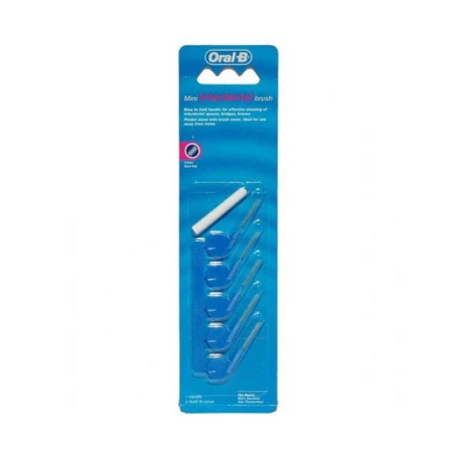 ORAL-B Μεσοδόντια Βουρτσάκια Mini 2.5mm Extra Fine x5 Μπλε