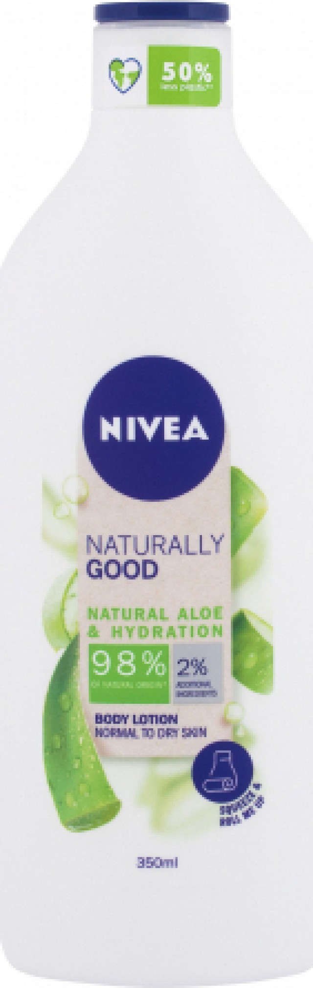 Nivea Naturally Good Ενυδατικό Γαλάκτωμα Σώματος Με Αλόη Βέρα 350ml