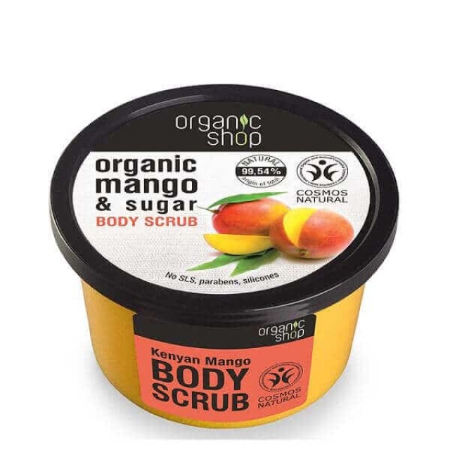 Natura Siberica Organic Shop Repairing Body Scrub Mango & Sugar Απολεπιστικό Σώματος Μάνγκο Κένυας 250ml