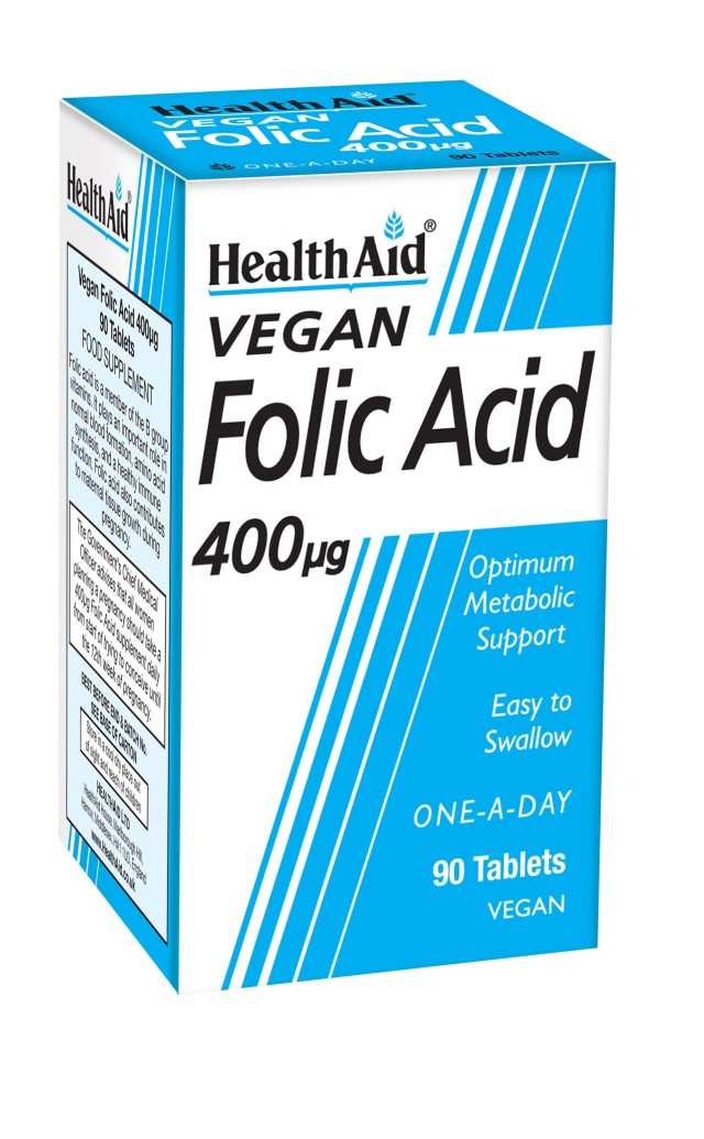 Health Aid Folic Acid Φολικό Οξύ 400mg 90tabs