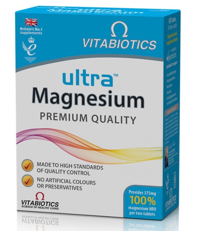 Vitabiotics Ultra Magnesium 375mg 60tabs