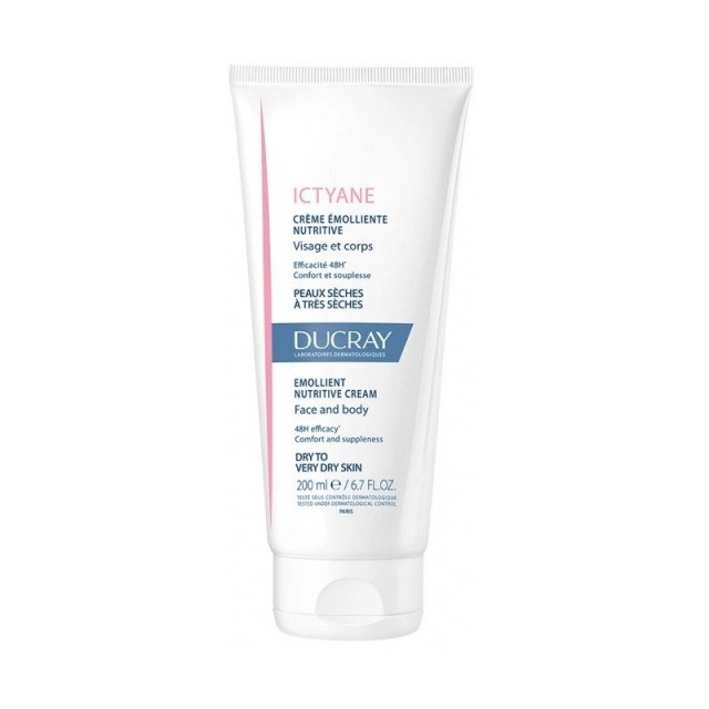 Ducray Ictyane Cream Γιά Ξηρή Εώς Πολύ Ξηρή Επιδερμίδα 200ml