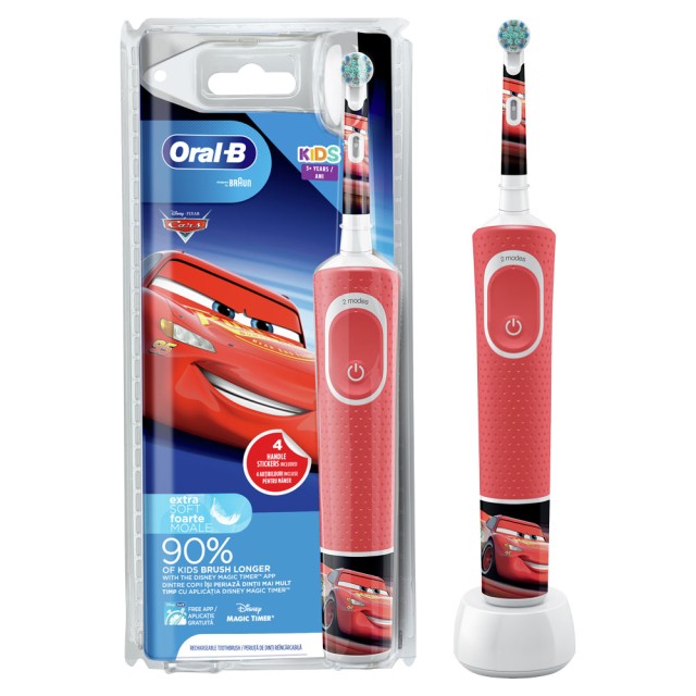 Oral B Vitality Kids Ηλεκτρική Οδοντόβουρτσα Cars 1τμχ