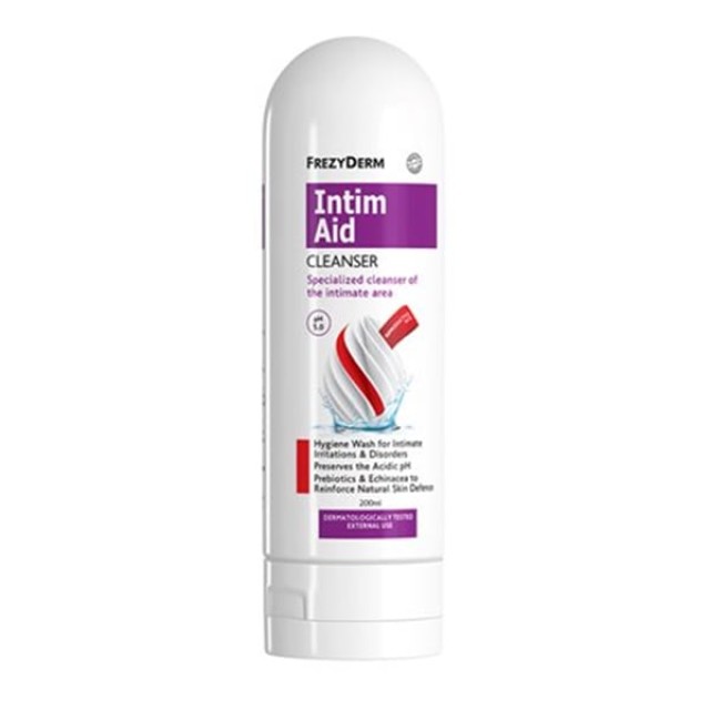 Frezyderm Intim Aid Cleanser Καθαριστικό Ευαίσθητης Περιοχής, 200ml