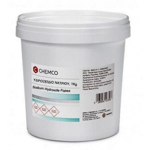 CHEMCO SODIUM HYDROXIDE (ΚΑΥΣΤΙΚΗ ΣΟΔΑ) TECHNICAL GRADE 1KG