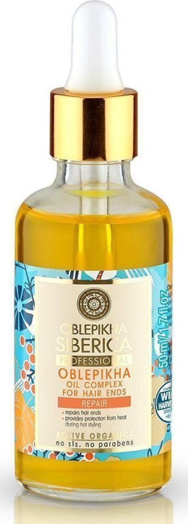 Natura Siberica Οblepikha Οil Complex For Hair Ends Έλαιο Για Τις Άκρες Των Μαλλιών 50ml