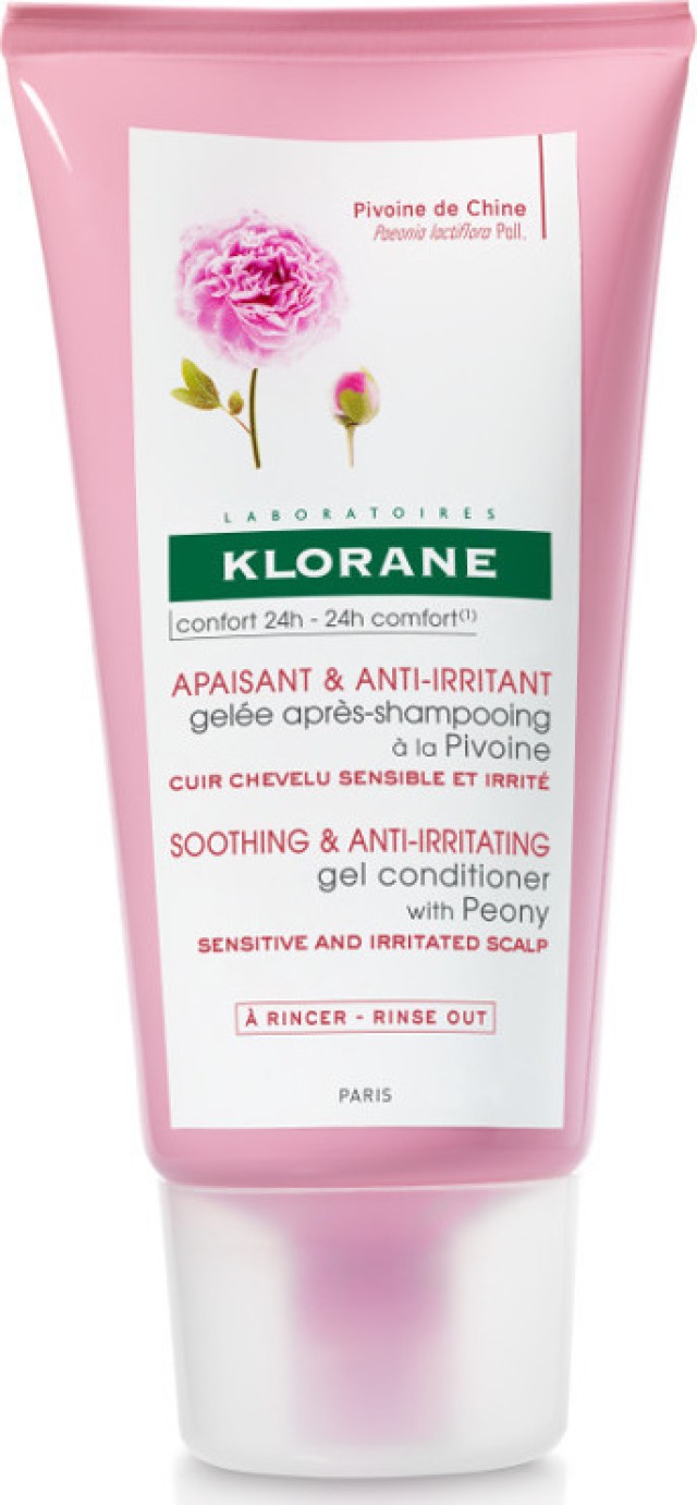 Klorane Pivoine Gel Conditioner Καταπραϋντική Κρέμα Μαλλιών 150ml