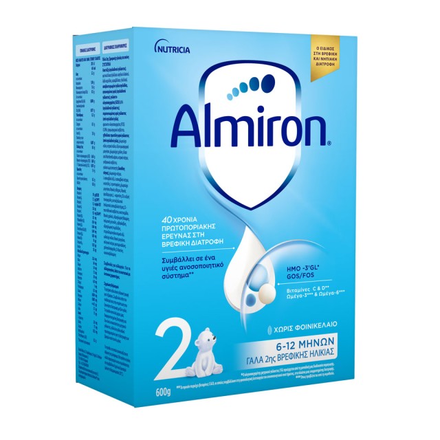Nutricia Almiron 2 Γάλα 2ης Βρεφικής Ηλικίας 6-12m 600gr