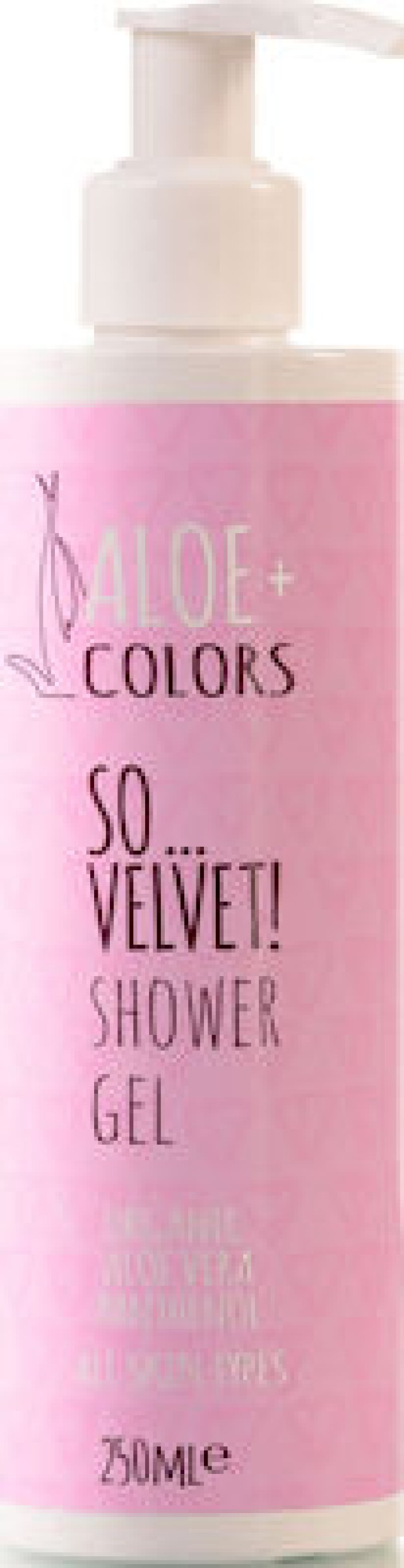 Aloe+ Colors So Velvet Shower Gel Απαλό Αφρόλουτρο Με Άρωμα Πούδρας 250ml