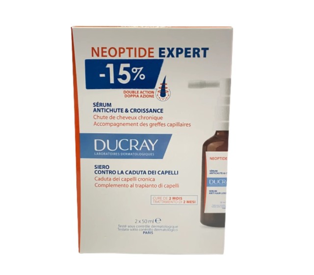 Ducray Neoptide Expert Anti-hair Loss & Growth Serum κατά της Τριχόπτωσης για Όλους τους Τύπους Μαλλιών 2x50ml -15%