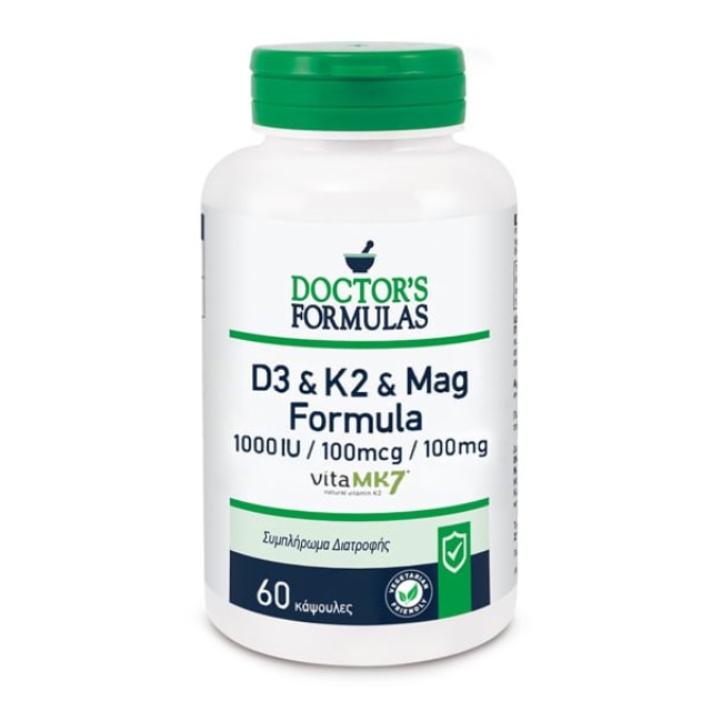 Doctors Formulas D3 & K2 & Mag Formula, 60caps