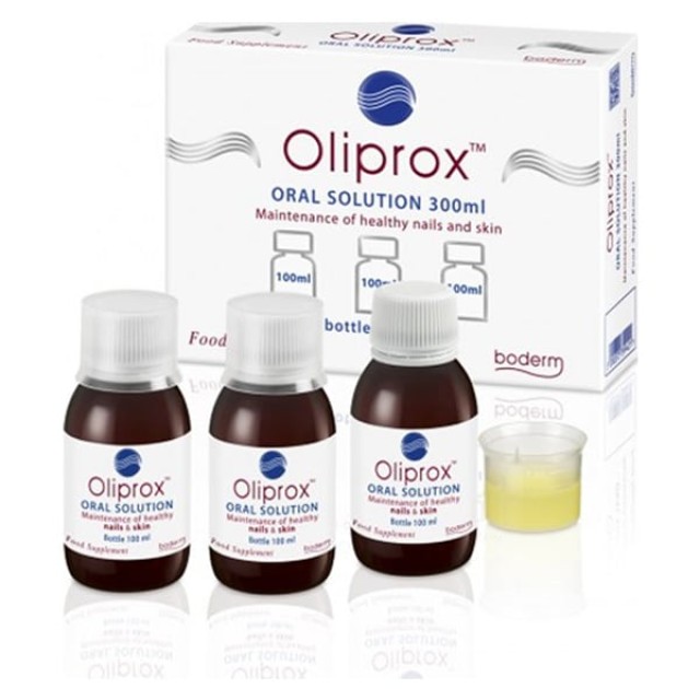 Boderm Oliprox Oral Solution Συμπλήρωμα Διατροφής για Μαλλιά & Νύχια, 3x100ml