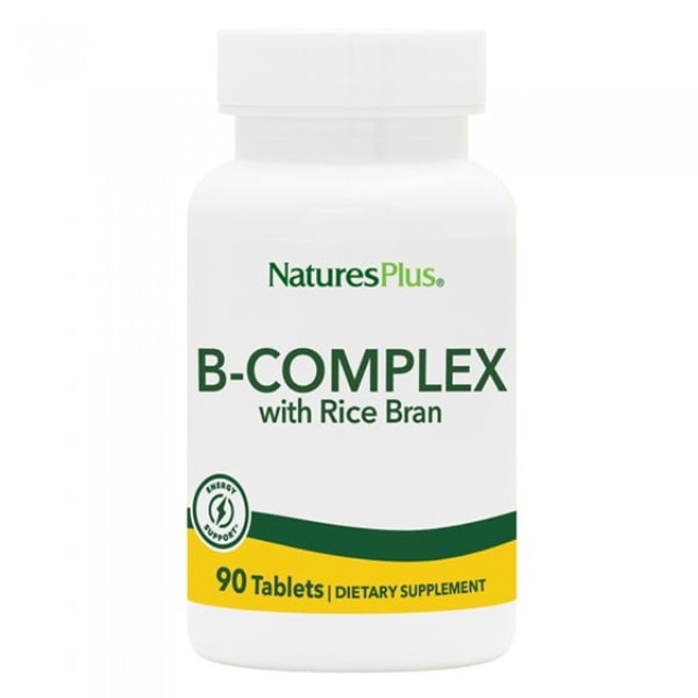 Natures Plus B-Complex with Rice Bran, 90tabs