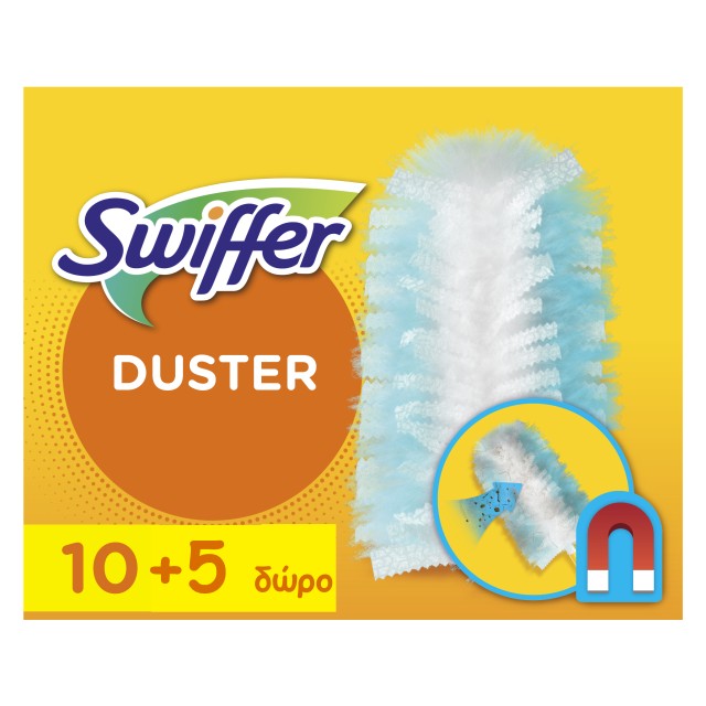Swiffer Duster Ανταλλακτικά Φτερά Ξεσκονίσματος (10τεμ) + 5τεμ Δώρο