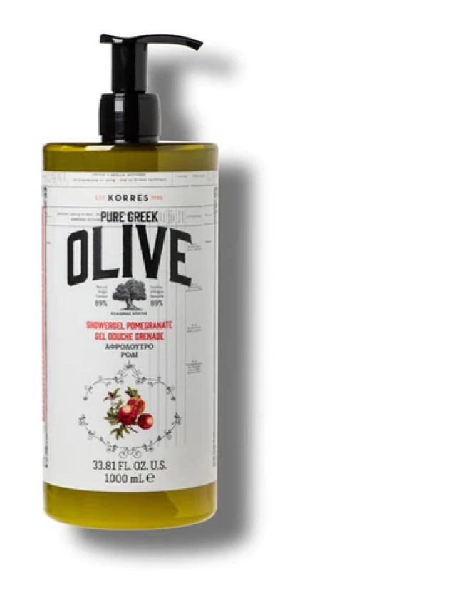 Korres Pure Greek Olive Αφρόλουτρο Ρόδι Ελαιώνας Κρήτης 1lt