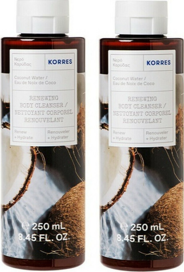 Korres 1+1 Coconut Water Body Cleanser 2*250ml