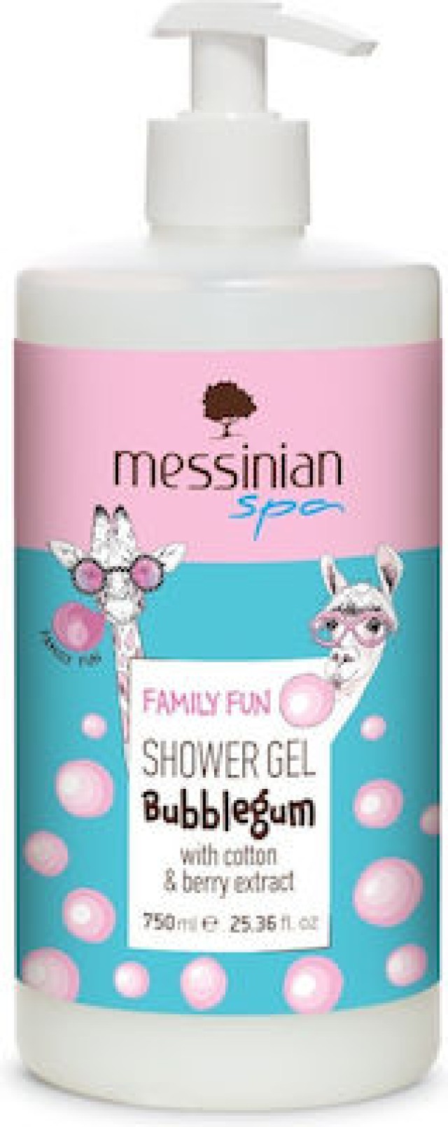 Messinian Spa Family Fun Αφρόλουτρο σε Gel Bubblegum 750ml