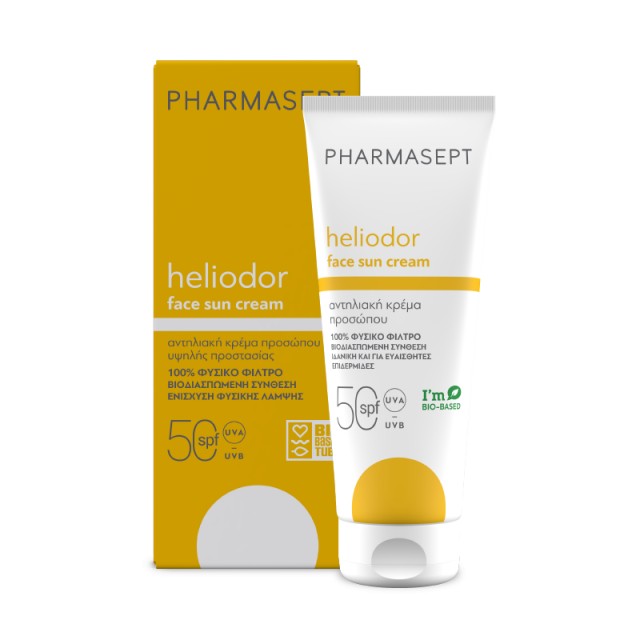Pharmasept Heliodor Face Sun Cream Αντηλιακή Κρέμα Προσώπου SPF50 50ml