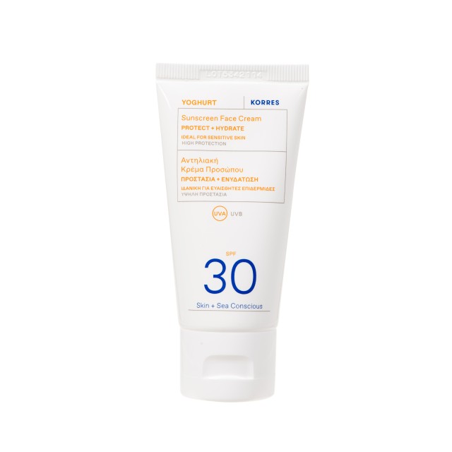 Korres Γιαούρτι Αντηλιακή Κρέμα Προσώπου SPF30 50ml