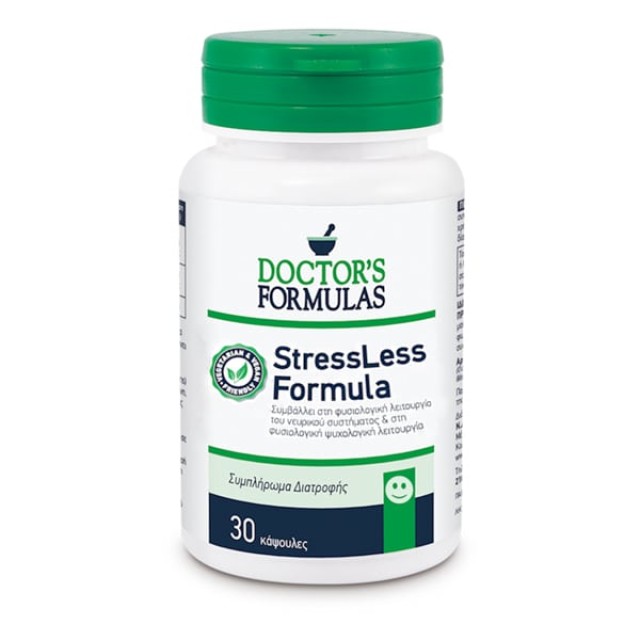 Doctors Formulas StressLess Formula Φόρμουλα για τη Φυσιολογική Ψυχολογική Λειτουργία, 30caps