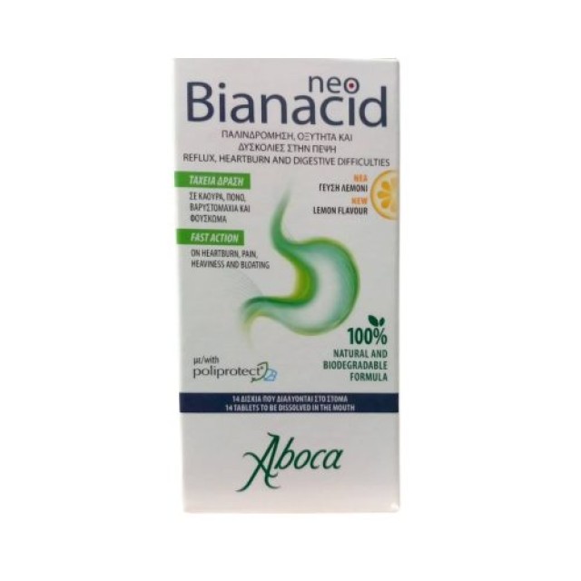 Aboca Neo Bianacid Lemon Flavor 45tabs
