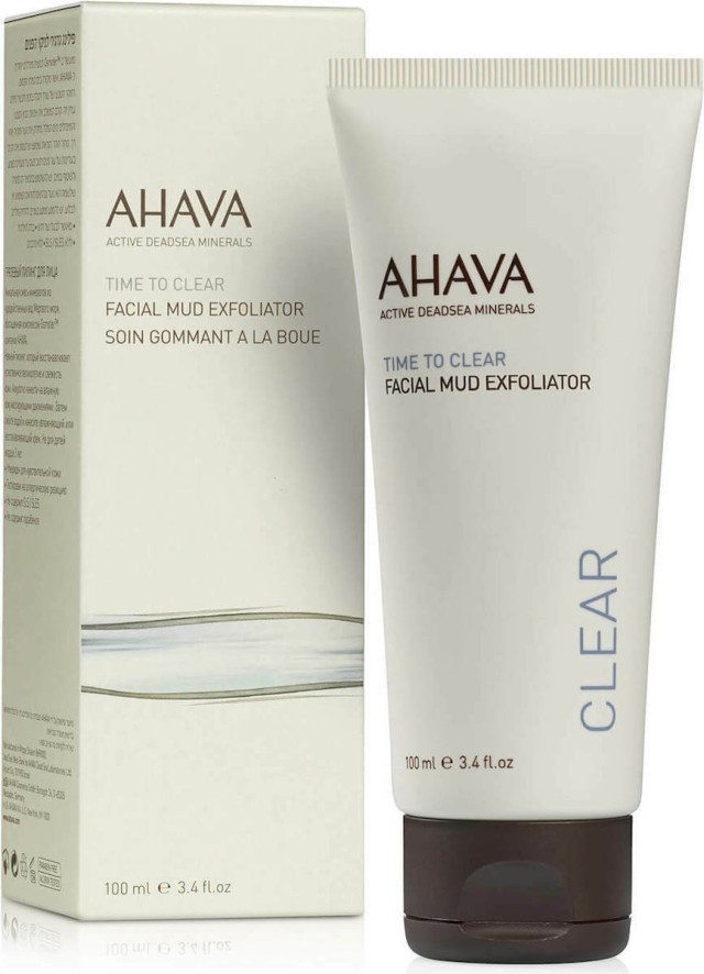 Ahava Time To Clear Facial Mud Exfoliator Απολέπιση Προσώπου 100ml