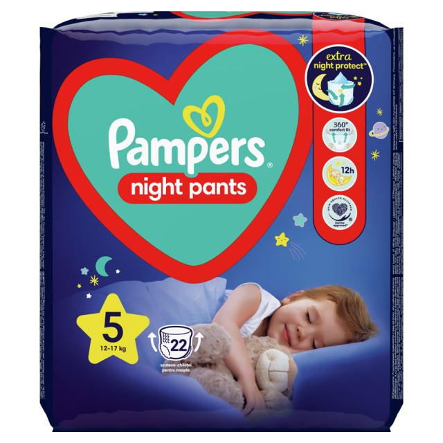 Pampers Night Pants No5 Maxi (12-17kg) 22τμχ