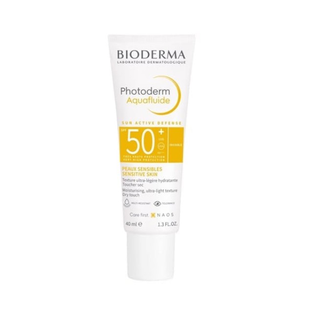 Bioderma Photoderm Aquafluide SPF50+ Dry Touch Αντηλιακή Προστασία με Ματ Υφή, 40ml