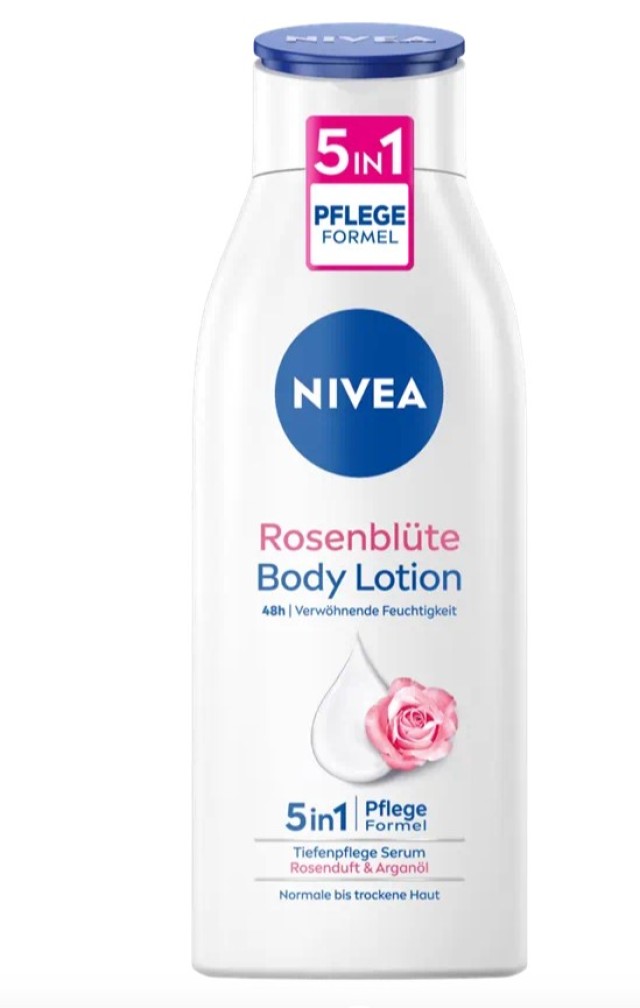 Nivea Body Lotion 48h Rose Blossom 5in1 Γαλάκτωμα Σώματος Με Άρωμα Τριαντάφυλλου & Έλαιο Argan 400ml