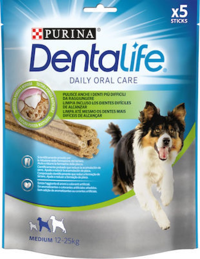 PURINA DENTALIFE DAILY ORAL CARE MEDIUM 12-25kg 5sticks