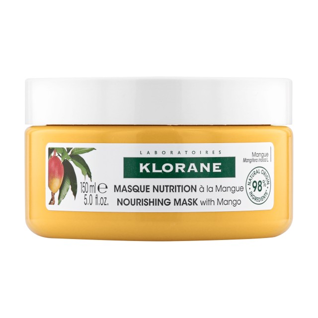 Klorane Mango Hair Mask Επανορθωτική Μάσκα Μαλλιών Mε Βούτυρο Μάνγκο 150ml