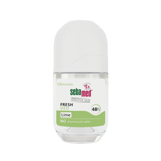 Sebamed 24H Deodorant Roll-On Lime Αποσμητικό 50ml