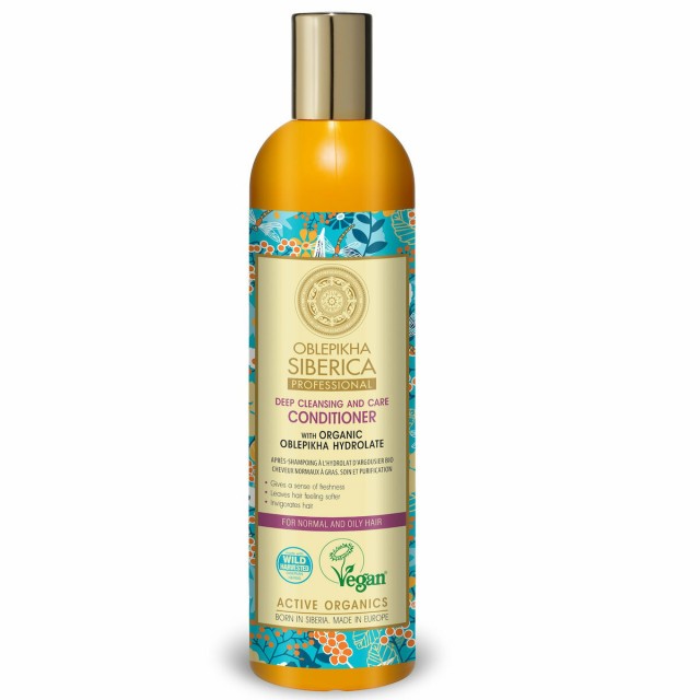 Natura Siberica Oblepikha Conditioner Μαλακτικό Μαλλιών Για Βαθύ Καθαρισμό Για Κανονικά & Λιπαρά Μαλλιά 400ml