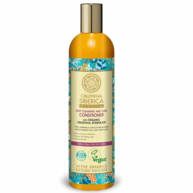 Natura Siberica Oblepikha Conditioner Μαλακτικό Μαλλιών Για Βαθύ Καθαρισμό Για Κανονικά & Λιπαρά Μαλλιά 400ml