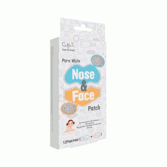 CETTUA NOSE&FACE PATCH Επιθέματα αφαίρεσης μαύρων στιγμάτων 12TEM